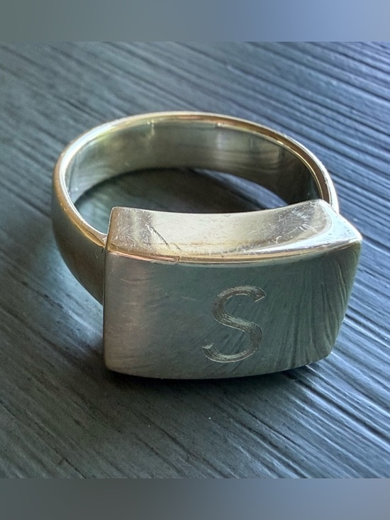 MONICA VINADER Jewelry - Monica Vinader Linear Large Ring Sterling Silver Size 7.5